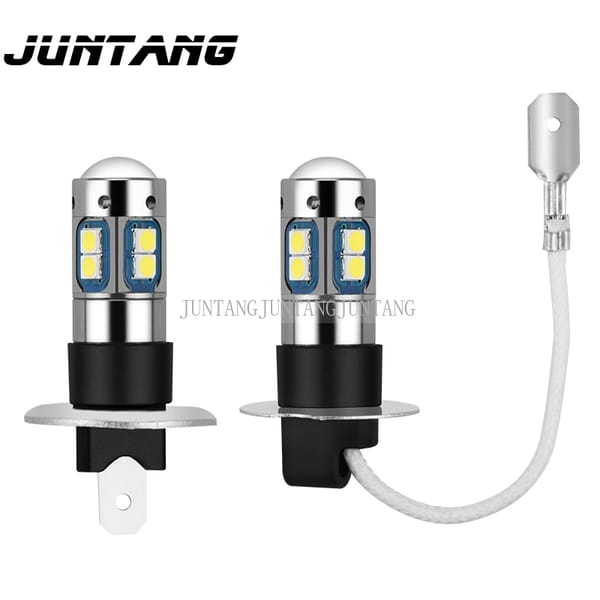 2pcs car headlights LED fog lights super bright color fog lights H1 H3 3030 10 beads smd car fog lights 10led front fog lights