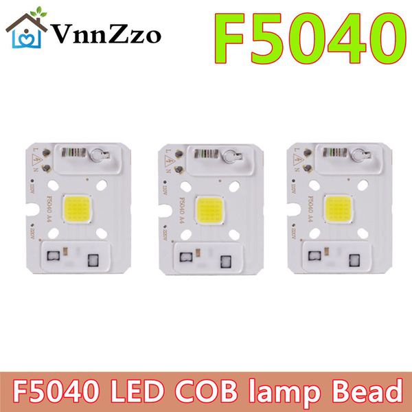 F5040 LED COB lamp Bead 10W AC 220V Smart IC No Need Driver DIY Flood light Led Bulb Spotlight Outdoor Chip Lamp Matrix Lighting