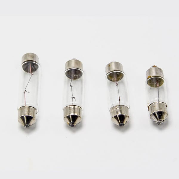 10pcs Double pointed reading car trunk small lamp beads 12V24V30V36V5W10W two pointed bulb olive light
