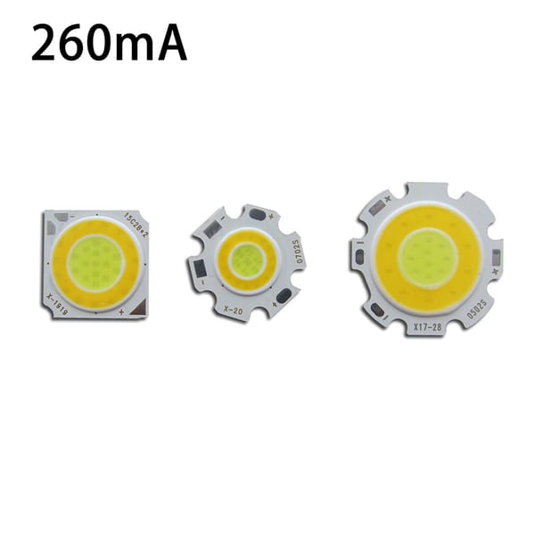 10pcs/Lot 260mA LED Chip Two Color COB Lamp Bead 3w 5w 7w 10w 15w 18w Double Color Light Bead 2011 1917 2820 SMD for Spotlight
