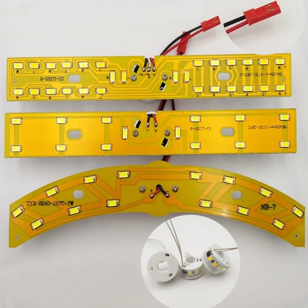 5W 7W Arc Rectangle 190*25mm 220V Free Driver Three Colors Warm Yellow White SMD SMT LED Light Base Bulb Lamp Bead Emitter
