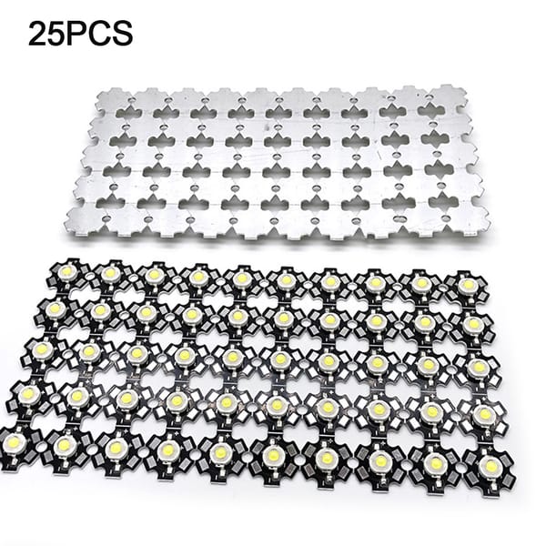 25pcs 1W 5V LED Lamp Chip Light Beads 200lm Brightness High Power For Floodlight Lighting Accessories