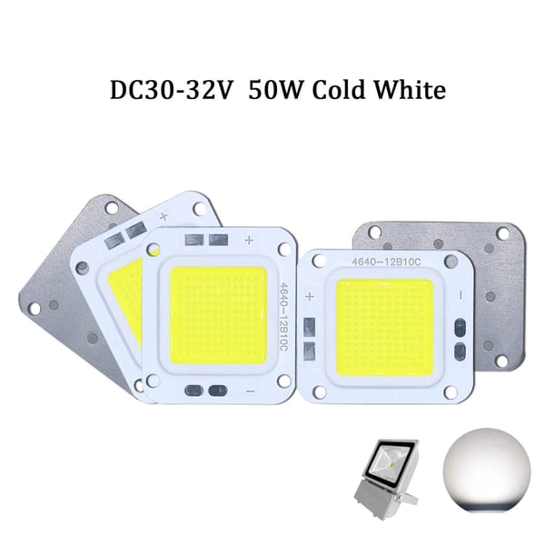 5 pcs High Power 1500mA LED COB Chips  DC30-32V 50W  Light Beads SMD DIY For LED  Warm White FloodLight Spot Light Portable LED