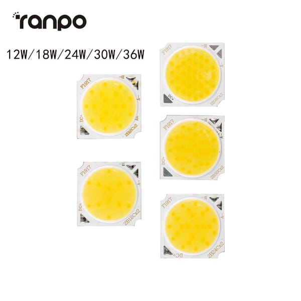 12W 18W 24W 30W 36W LED Dual Color COB Light Source 2700K/6000K 36-42V 54-63V 72-84V 90-105V 90-96V LED Chips Bead