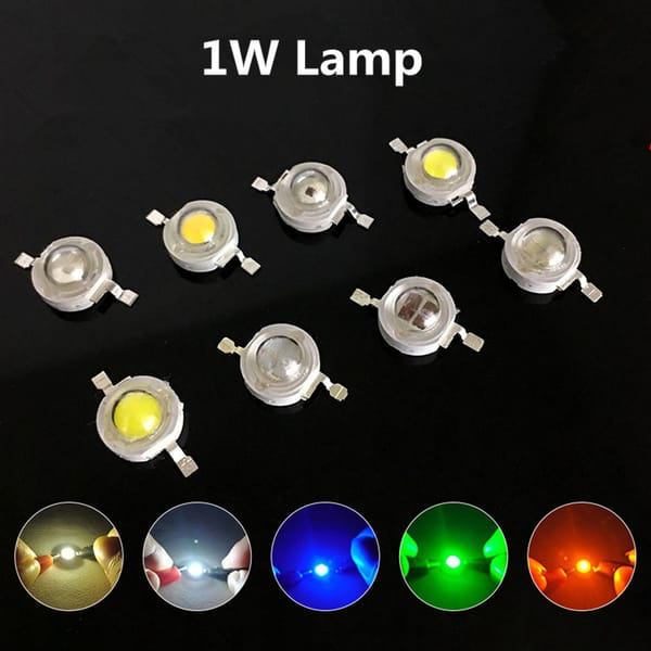 10Pcs/Set 1W LED Super Bright Lamp Beads Night Light for Flashlight Stage Yard Bulb Lighting Accessories