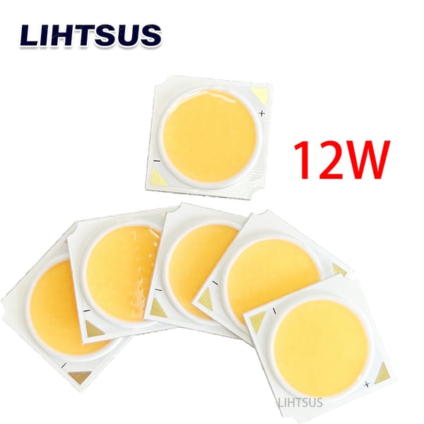 6pcs 12W LED Chip 36V 300mA with CRI95+COB Lamp Beads for a Better Visual Experience LED COB Light Source  and Free Shipping