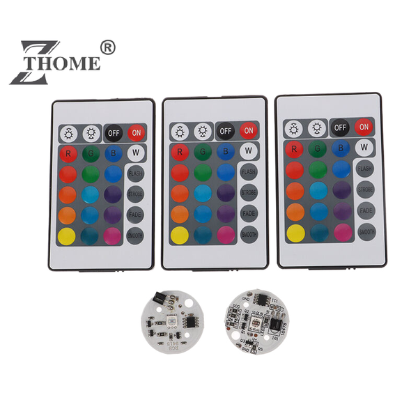 5V Low Voltage LED Colors Colorful Gradient Round Board Lamp Light Board Source With Infrared Remote Control LED Light Beads