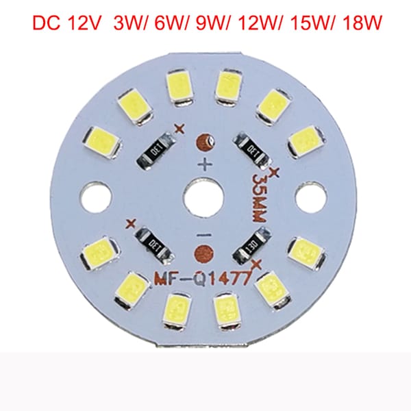 5pcs/lot DC 12V 3W 6W 9W 12W 15W 18W LED lamp Bead High Power LED Chip Light SMD2835 Led Light Lamp Spotlight Down light