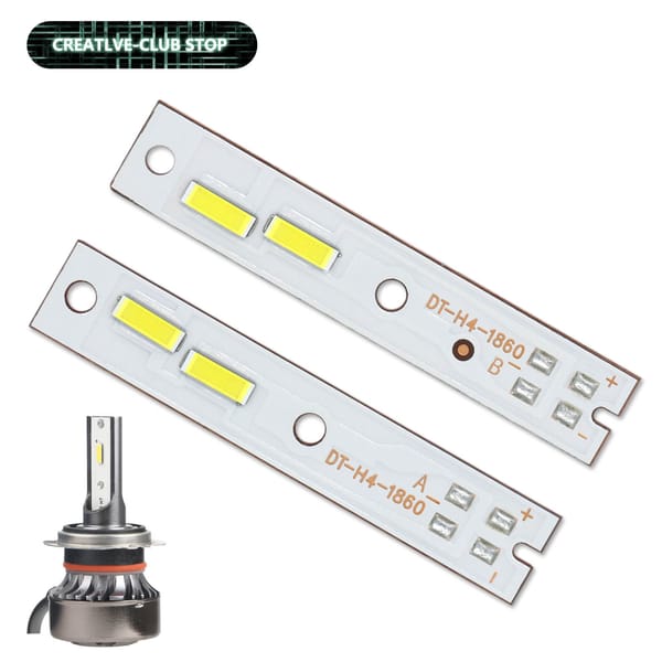2pcs 20-30W DC9-10V 450-1500mA LED Car Headlight H4 1860 CSP Lamp Beads Copper Substrate 2500-3000LM Ra70 LED Car Light Source