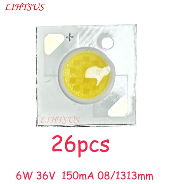 26pcs 1313mm 6W CRI95+ led cob light beads 6W Light Emitting Diode bridgelux led DIY Track Lamp LED Grille Lamp.