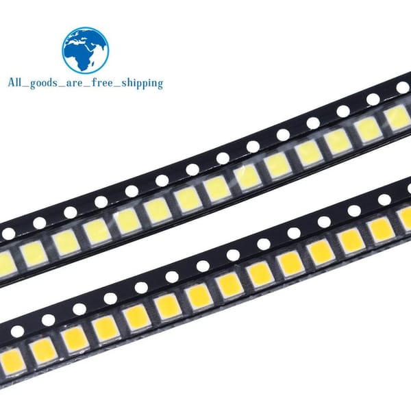 TZT 100pcs 0.2W SMD 2835 LED Lamp Bead 20-25lm White/Warm White SMD LED Beads LED Chip DC3.0-3.6V for All Kinds of LED Light