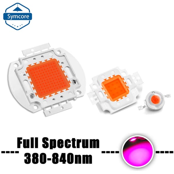 Full Spectrum 1W 3W 5W 10W 20W 30W 50W 100W LED Chips Grow Light Plant Lamp Diodes Growth Lighting For Light Plant Lamp Bead DIY