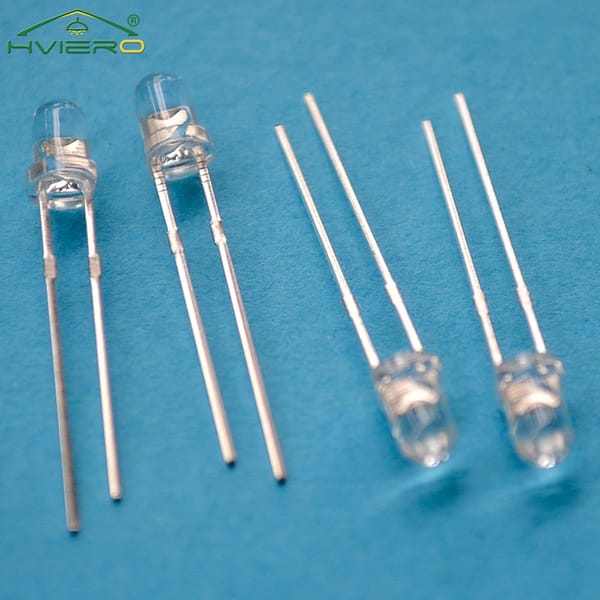 100Pcs Min F3 3mm Round Red Water Clear Super Bright Light-emitting Diode Bulb Foot Led Lamp Beads Direct Insertion Atmosphere