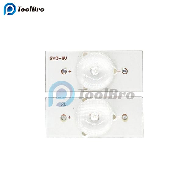 100PCS 3V 6V LED Light Emitting Diode SMD Light Bead with Optical Lens Fliter for 32-65 TV LED Strip Light Repair