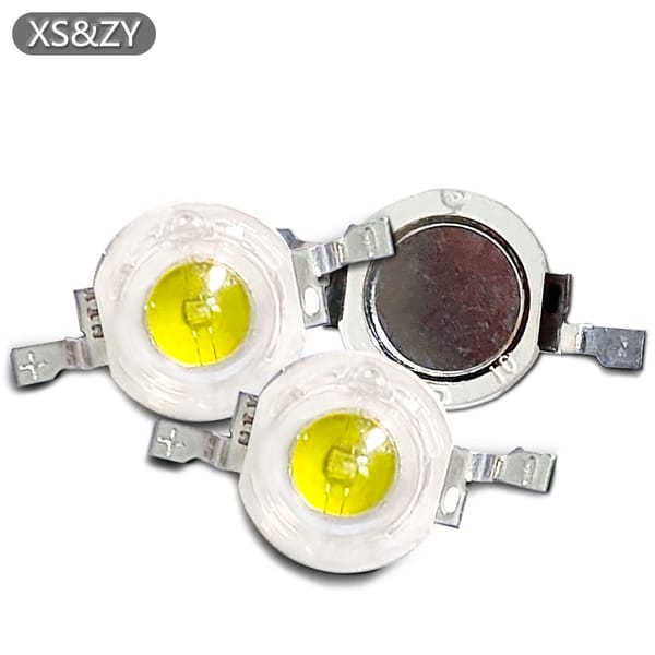 100pcs Strong Light DC3V Vertical LED Bead 1W 2W 28mil 32mil 90 Degrees SMT Bead White 6000-6500k Used For Downlight Spotlight