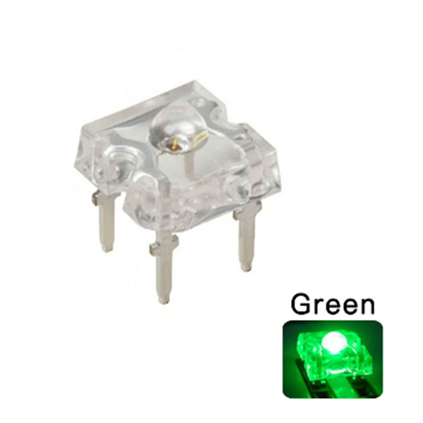 100pcs 3mm Green Piranha Led Dip-4 20ma Super Flux Ultra Bright Round Head Water Clear Lamp Light Beads