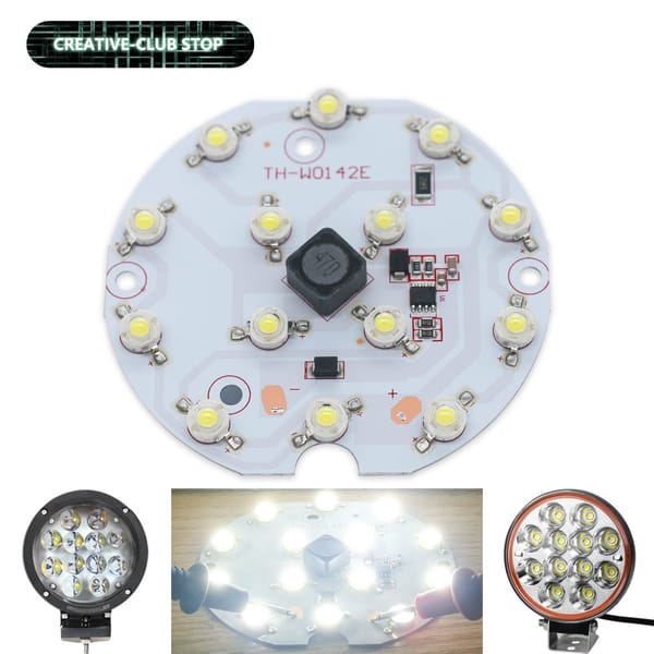 20-30W DC12-48V LED Lamp Beads Tricycle Motorcycle Light Board for LED Headlight Spot Light Electric Bicycle Accessories Parts