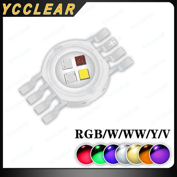 High Quality RGB RGBW RGBWW LED COB Chip 3W 4W 5W 6W 8W 9W 10W 12W Colorful Light Beads For 3 6 9 12 W Watt Stage Light Beads