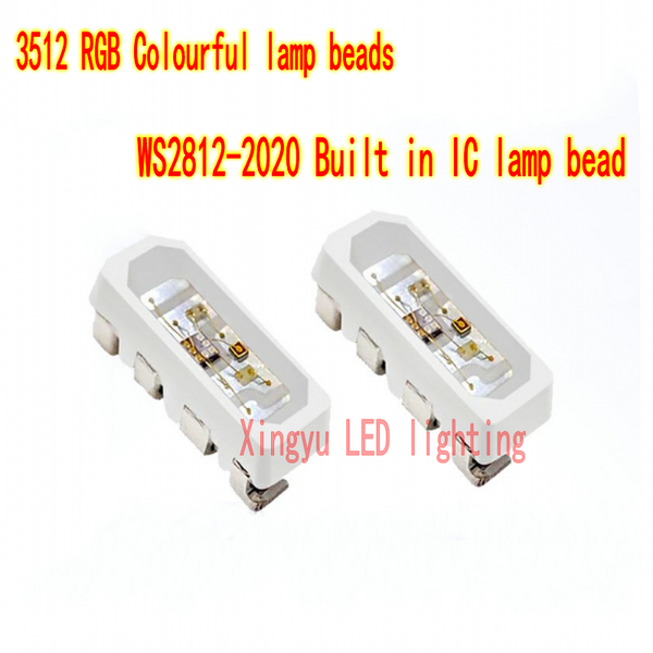 High brightness 3512RGB magic color full-color lamp bead, side lighting, built-in IC WS2812 5V programmable LED lamp bead