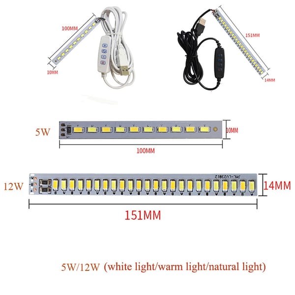 5W 12W DC5V USB Dimmable LED Chips White Warm White  Light Bead Source Surface Night Lamp Replacement SMD 5730 DIY Bulb Lighting