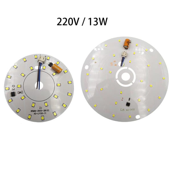 13W 85mm 140mm OD AC220V 2835 Chip Free Driver Warm Yellow White SMT SMD Round Done Spot LED Light Base Bulb Lamp Bead Emitter