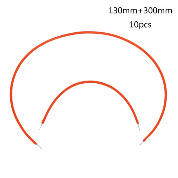 10pcs DC3V 130mm 300mm 2200K Retro Edison Bulb Flexible LED Filament Lamp Parts Lamp Bead  Incandescent Light Accessories Diodes