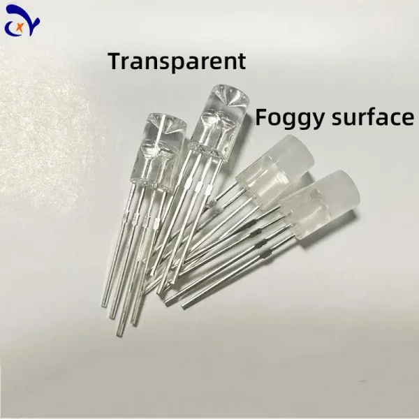 50PCS WS2812D Lamp Beads Direct Insert F5MM RGB Phantom Integrated IC Light Emitting Diode Round Head Transparent Mist Surface