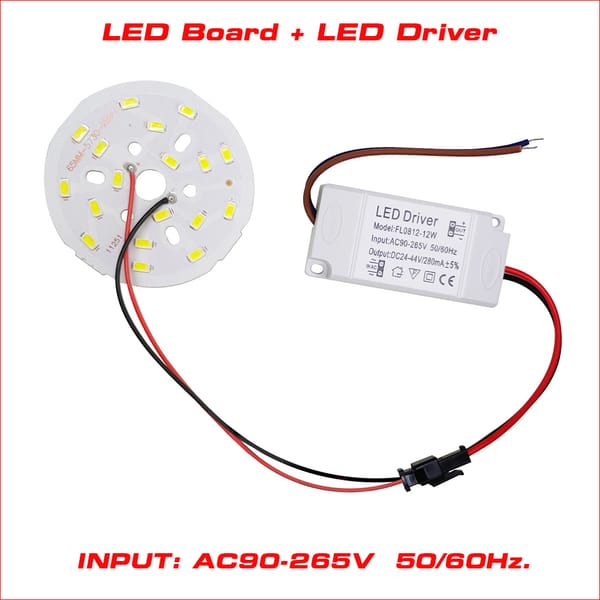 High Brightness LED 5730SMD Lamp Bead Light Board Bulb Round Transformation Light 5W 7W 9W 12W 18W With Led Driver AC90-265V