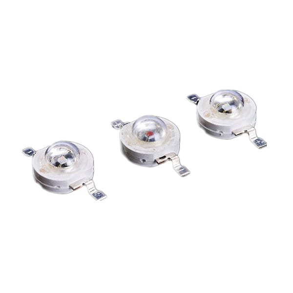 50PCS High power LED Beads 1W red green blue Chips Royal blue lights diodes 450nm 460nm 520nm 620nm free shipping