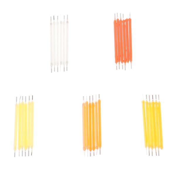 10pcs Edison Bulb LED Filament Lamp Parts 12V LED Bead Incandescent Light Accessories Diode for holiday lighting DIY