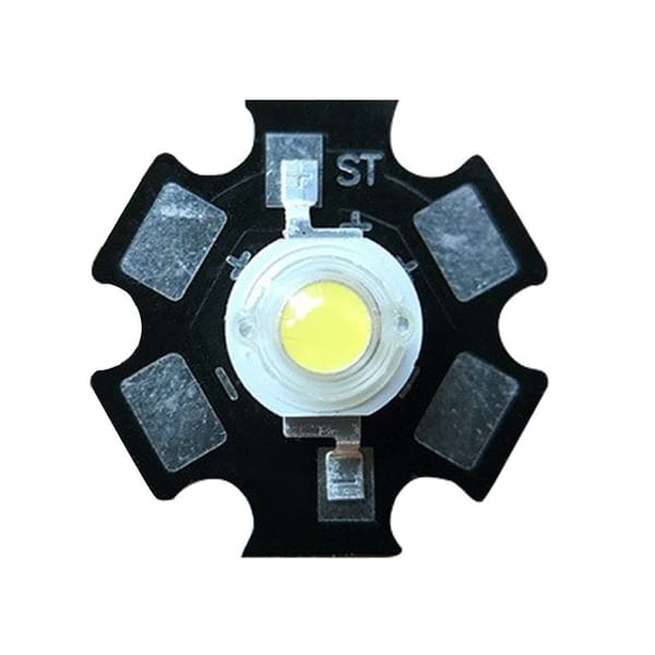 10pcs 1W 3W 5W High Power LED Beads Full Spectrum Pure White With 20mm Black Star PCB Heat sink Aluminum Substrate DIY lights