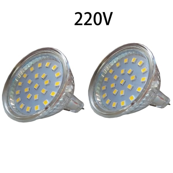 3W 5W 220V 2835 COB MR16 GU10 Pin 220V 30mm 50mm OD Energy-Saving SMT SMD LED Bead Emitter Down Spot Light Base Bulb Lamp Cup