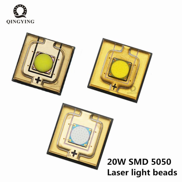 5-50pcs  Laser light Beads LED 5050 chip 20W SMD diodes High power Cool white neutral Blue 450nm free shipping