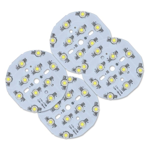 LED Lamp Chip Beads 36-39.5V 250-300mA Cool White 12W Source Light Board For Electric Vehicle Motorcycle Headlights DIY Bulbs