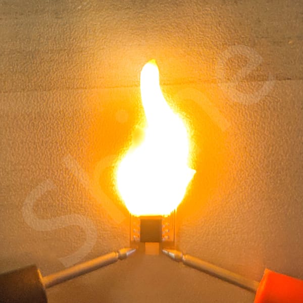 10/30/50/100pcs DC 3V 20mA LED Flash Candle Flame Retro Edison LED Filament 2200K Warm Diode LED Bead Accessories Light DIY LED