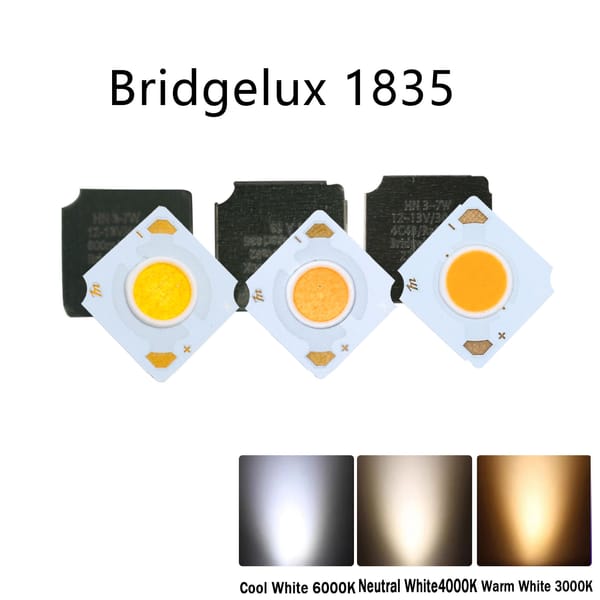 10pcs LED COB Bridgelux Crystal 1835 Chip  Lamp Beads 3-7W 12V 600mA Cold Warm White For Decoration Spotlights Indoor Lighting