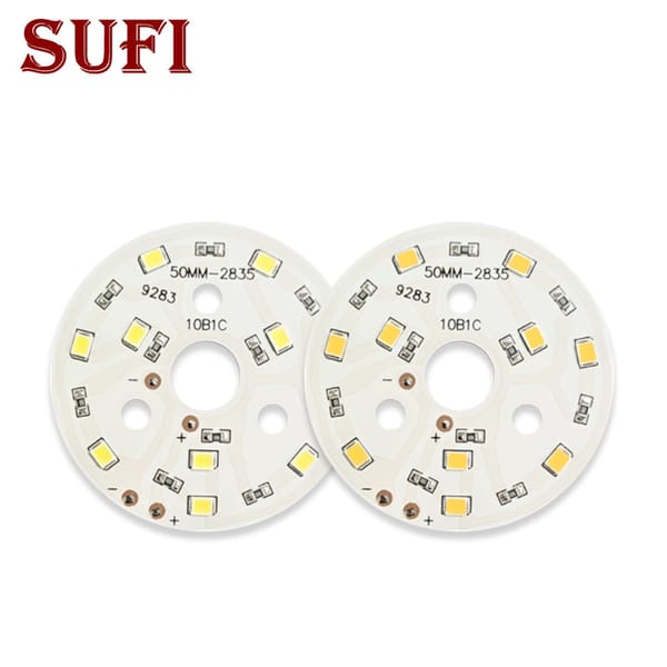 5pcs DC5V Low Voltage Light Source SMD 2835 LED Chip Beads Lamp 5W 50mm Light Board Bulb White Warm White LED