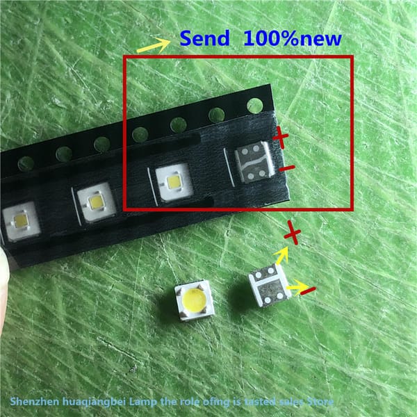 FOR 200Pcs/Lot Maintenance led lcd tv backlight common patch original lamp beads 3535 3v 350ma 1w cool white light