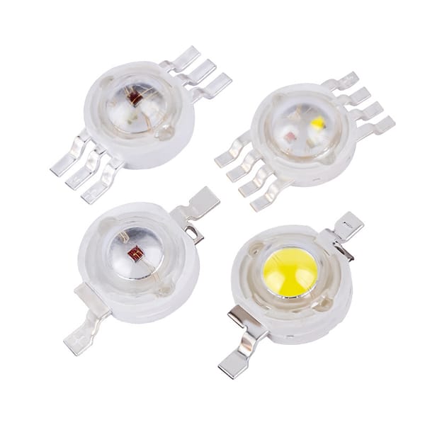 10PCS High power LED Beads 1W 3w  white warm Natural cold red green blue yellow full spectrum Chips lights