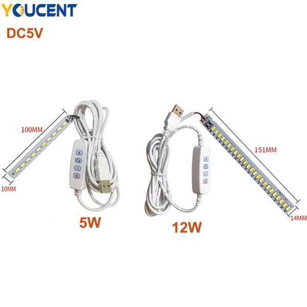1PCS LED Light Beads Bulb Light Source SMD 5730 Board chip 5w 12W Surface night DC 5V Dimmable DIY White Warm repair lamp