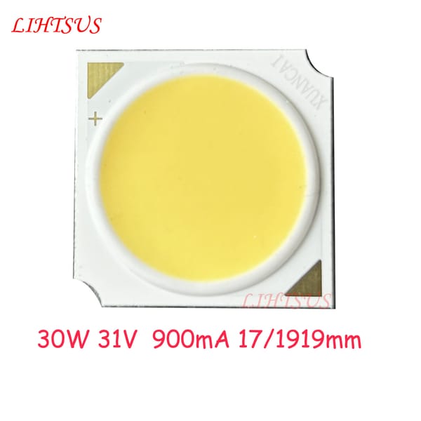 1919mm CRI95 led cob light beads 30W Light Emitting Diode bridgelux led DIY Track Lamp LED Grille Lamp.