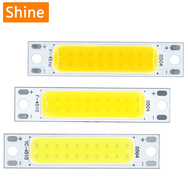 8pcs High Power LED COB Lamp beads 5W DC15-17V 300mA For LED Car Headlight Bicycle FlashLight Wall Lamps lights Decoration DIY