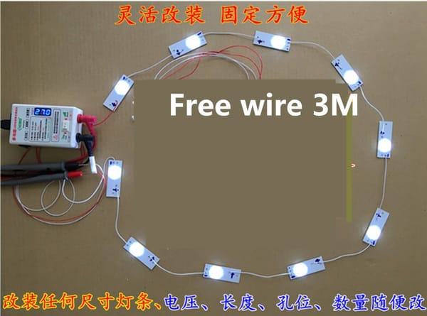 30Pieces/lot   FOR  LED 3V lenticular bead light bar LCD TV backcast LED  100% new