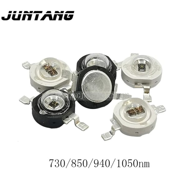 High power LED infrared lumen beads 730nm 850nm 940nm 1050nm 3W 5W emitting light COB night vision CCTV camera monitor