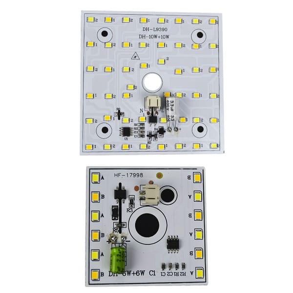 Led Chip For 220v 6W 10W 3Colors Changeable Light Beads DIY Chip Led 220v Square Light Source Patch LED Bulbs Accessories