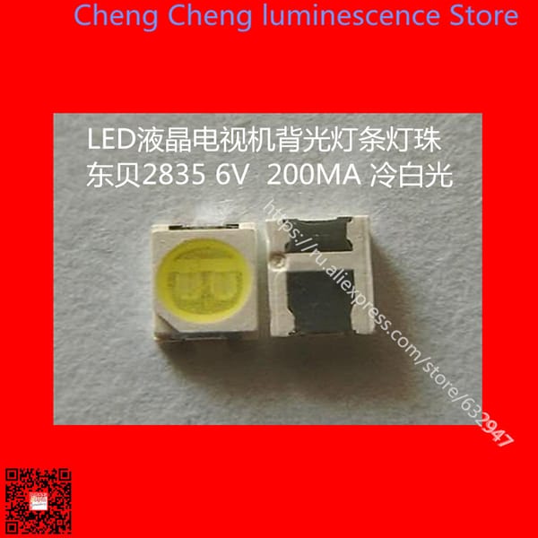 150PCS/Lot  FOR  Maintenance Konka Changhong Amoi LED LCD TV backlight light bar with the East shell 2835 SMD lamp beads 6V