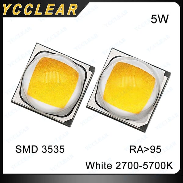 High CRI RA95 5W LED Light Beads White 2700K 3000K 3500K 4000K 5000K 5700K SMD 3535 Chips For Flashlight Headlight Car Light