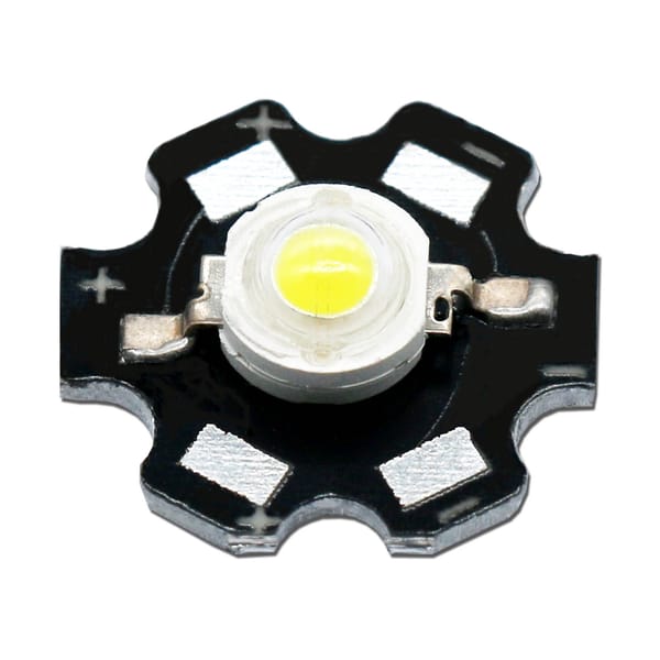 10pcs a lot 1W 3W  White/Warm White High Power LED Lamp Bead For Flashlight Lights Bulb Chip+20MM Radiator Aluminum Base For DIY