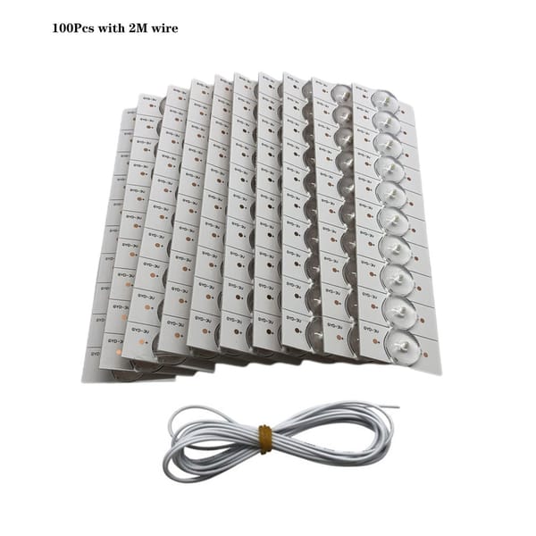 Practical Optical Lens 3V SMD Lamp Beads For 32-65 LED TV Repair With 2M Cable Led Light Strip Accessories