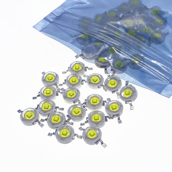 100PCS 3W High Power Led Beads 1W 3.2V-3.6V LED Chip LED Diodes For DIY LED Bulb Light Beads Spolight ourdoor White
